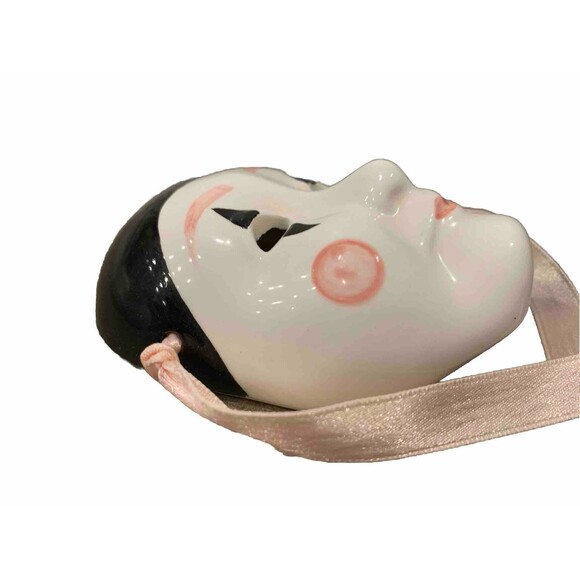 Vintage Crowning Touch Collection Ceramic Japanese Theatre Mask 3.5” - Picture 3 of 7